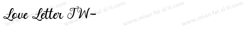 Love Letter TW字体转换